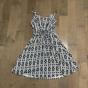 Tie waist bohemian dress